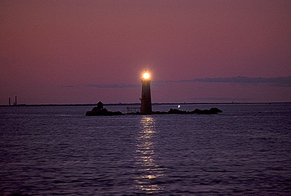 lighthouse dusk