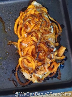 cooked chicken with sweet potato