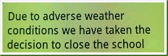 Adverse weather conditions Adverse weather conditions