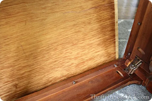 removing top of coffee table