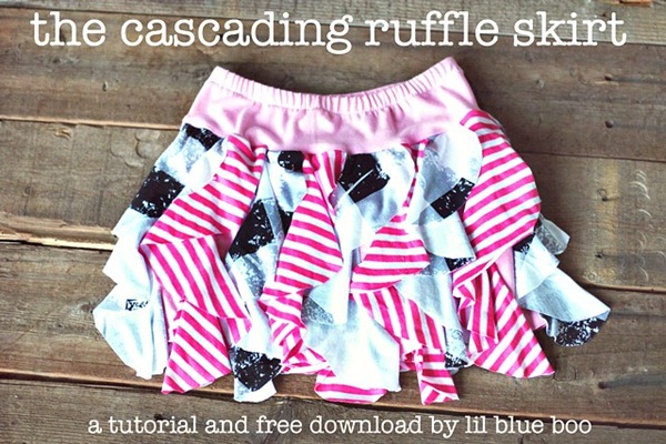 cascading ruffle skirt tutorial