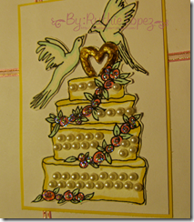 Lauretta's Digital Stamps - Wedding cake - CRAFT Challenges - GDT - Ruthie Lopez 2