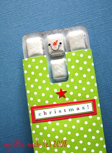 snowman face gum at my little mochi