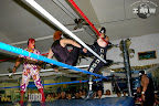 Maligno's jumping chest kick.
