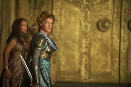 Natalie Portman is Jane Foster and Rene Russo is Frigga "Marvel's Thor: The Dark World"