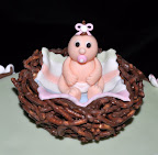 Fondant Baby in Nest