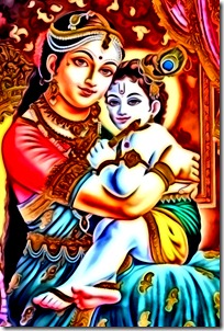 Krishna with mother Yashoda