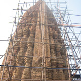 Unfortunately, the temple was under repair when I visited. The repair support structure restricted the view and better photographs.