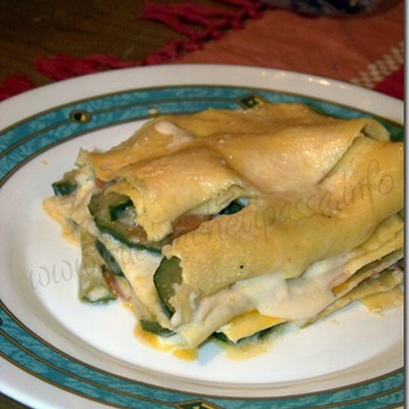 Lasagne vegetariane con zucchine e carote a modo mio