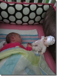 Zoey with doll