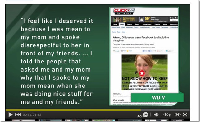 facebook punishment, mom, ohio, Denise, Ava, Abbott