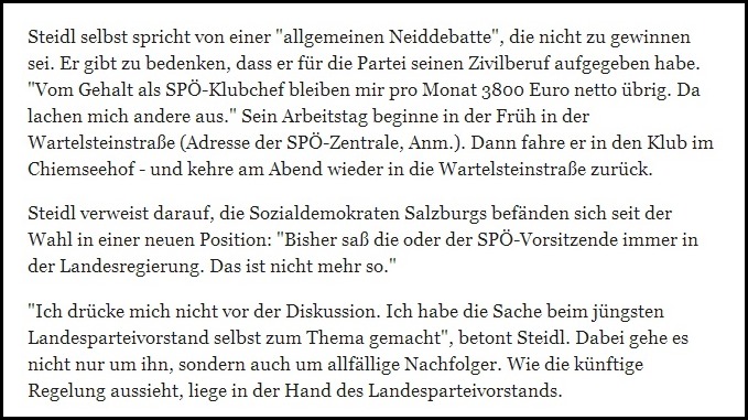 Steidl will nicht ausgelacht werden Steidl will nicht ausgelacht werden