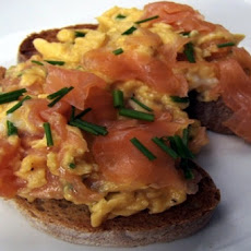Scrambled Eggs with Lox and Cream Cheese