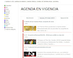 La agenda en vigencia permite visualizar que es lo que ocurre ese día, en cada una de las categorias ya sea arte, moda, etc y diferenciandose de la agenda al día por la continuidad del evento