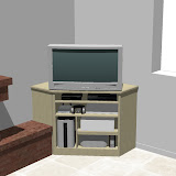 3d Design for a TV and Media Cabinet
