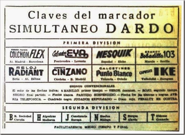 años 60 - Marcador Dardo años 60 - Marcador Dardo