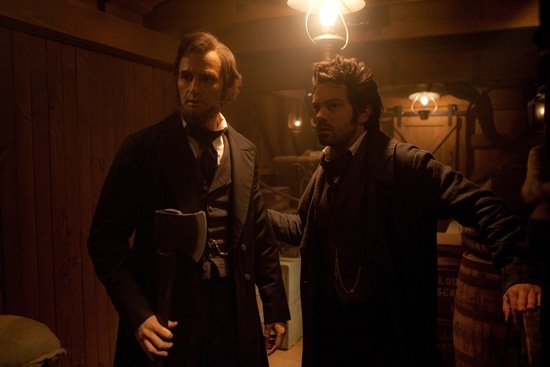 Benjamin Walker and Dominic Cooper in Abraham Lincoln Vampire Hunter