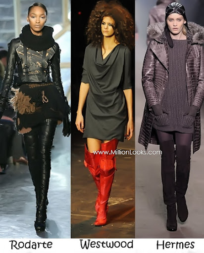 Shoes trends autumn-winter 2009-2010 over the knee boots