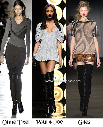 Shoes trends autumn-winter 2009-2010 over the knee boots