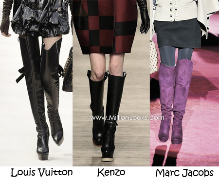 Shoes trends autumn-winter 2009-2010 over the knee boots
