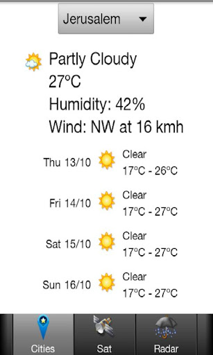 Weather Israel Lite