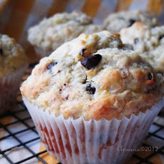 Low Fat Chocolate Banana Muffins