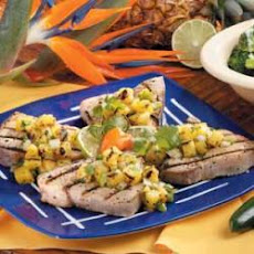 Grilled Tuna with Pineapple Salsa