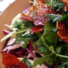 Portobello Salad with Crispy Prosciutto