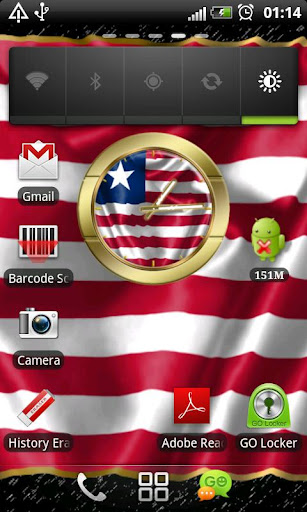 【免費個人化App】Liberia flag clocks-APP點子