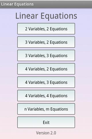 Linear Equation System Solver