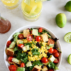 Black Bean + Cornbread Panzanella Salad