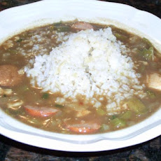 Reduced Fat Chicken and Sausage Gumbo
