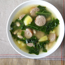 Beans and Greens Soup (With a Little Italian Sausage )