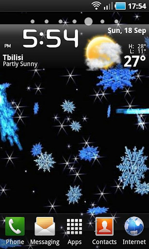 3D Animated Snowflakes LWP