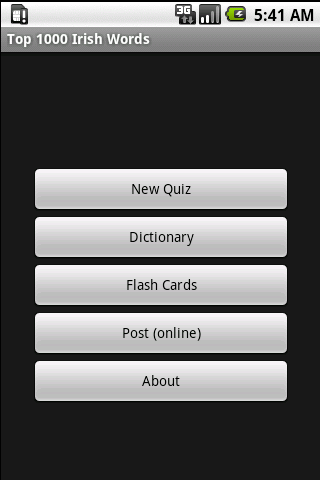 1000 Irish Word Quiz Dict