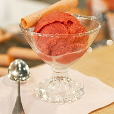 Raspberry-Rhubarb Sorbet