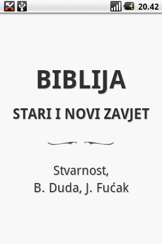 Biblija SDF Croatian
