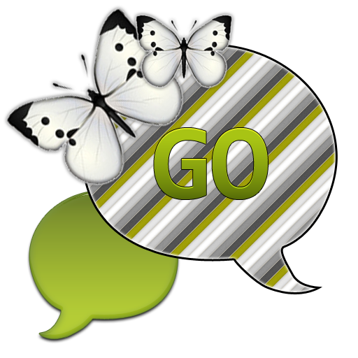 GO SMS - Butterfly StripesGray LOGO-APP點子