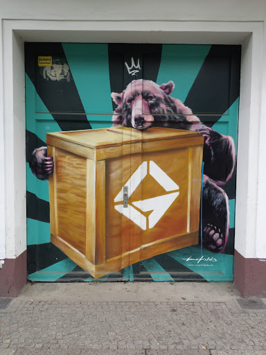 Bär auf Graffitibox