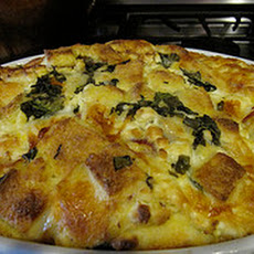 Prosciutto and Goat Cheese Strata