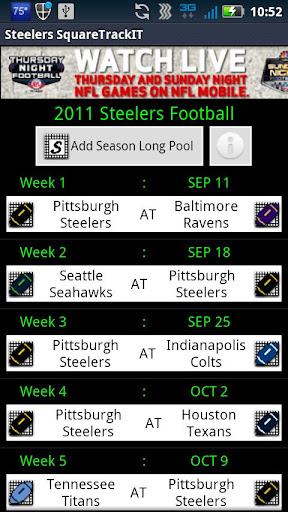 Steelers SquareTrackIT