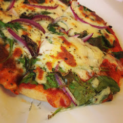 Italian herb waffle pizza