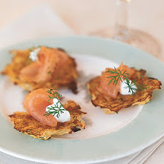 Potato Pancakes with Gravlax and Dill