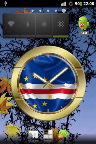 Cape Verde flag clocks