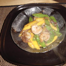 Prawn Snow Pea and Mango Stir Fry