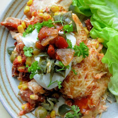 Smoky Chicken and Chorizo Mexican Enchilada Baked Casserole