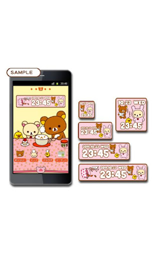 Rilakkuma Clock Widget 2