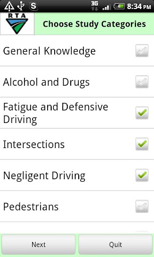 RTA Car Driver Knowledge Test