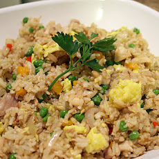 Chicken Fried Rice With Anchovies and Peas