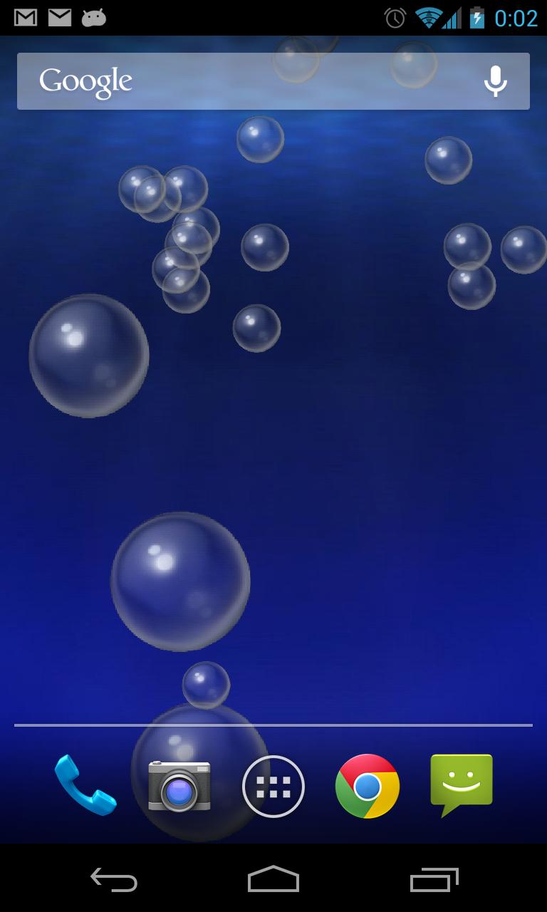 Android application Bubble Plop Live Wallpaper ☺ screenshort